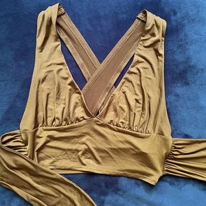 Beautiful Brown Crop Top